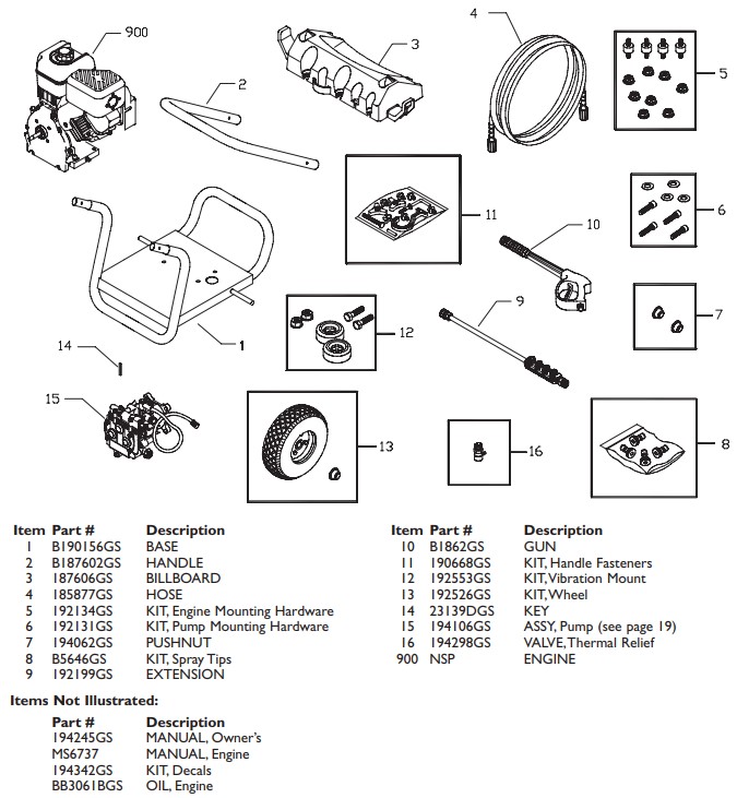 Craftsman Pressure Washer 020201-0 Parts